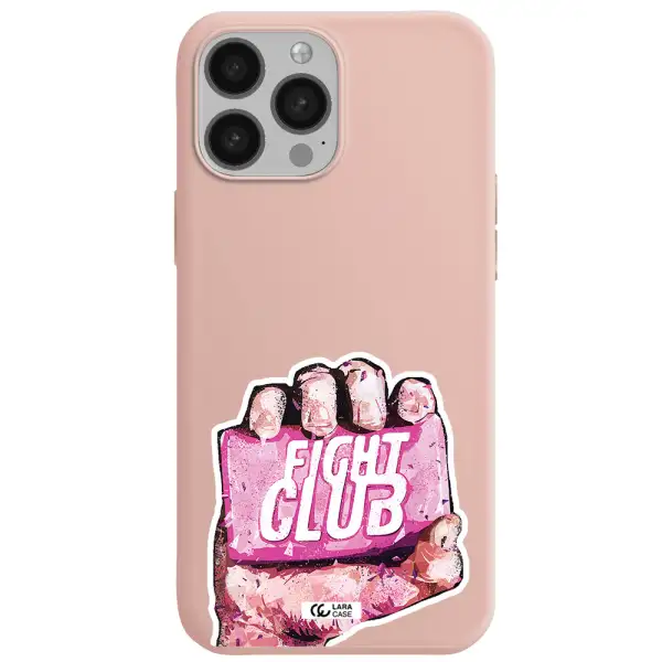 a hand holding a pink bag Apple iPhone 13 Pro Max Silicone pastel pink Case