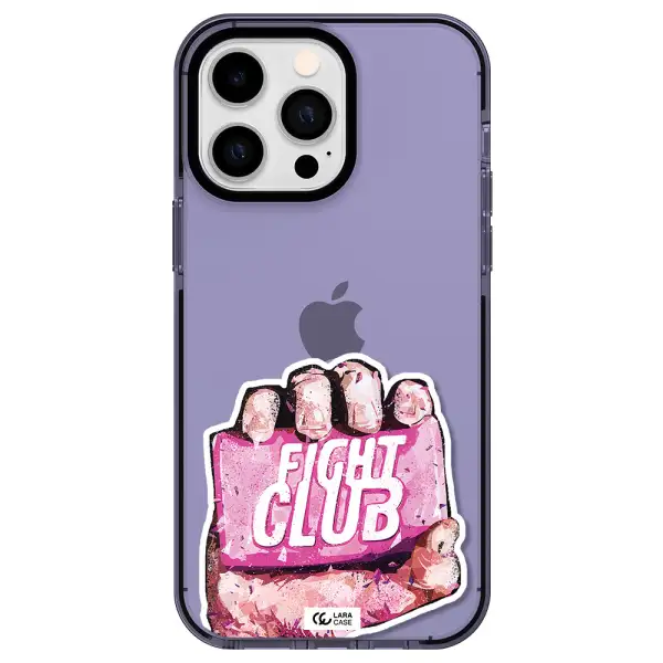 a hand holding a pink bag Apple iPhone 14 pro max impact Lilac Case