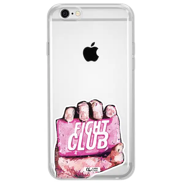 a hand holding a pink bag Apple iPhone 6 Clear TPU Case