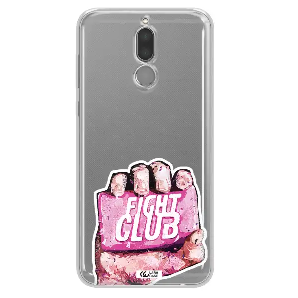 a hand holding a pink bag Huawei Mate 10 Lite Clear TPU Case
