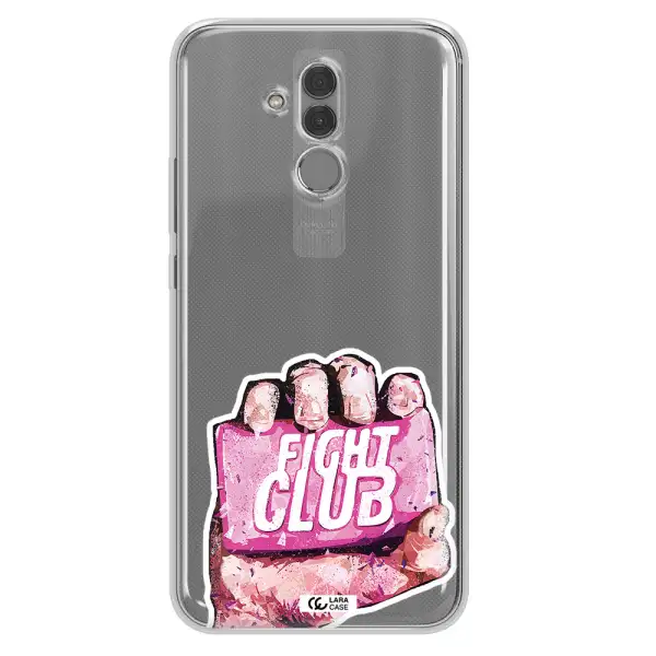 a hand holding a pink bag Huawei Mate 20 Lite Clear TPU Case