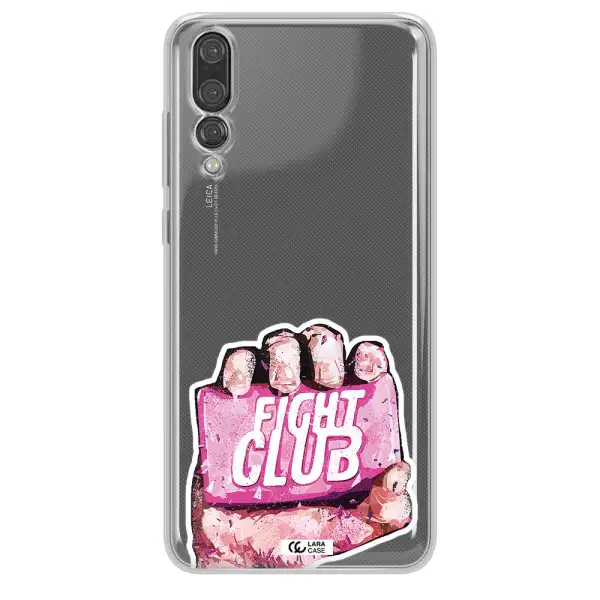 a hand holding a pink bag Huawei P20 Pro Clear TPU Case