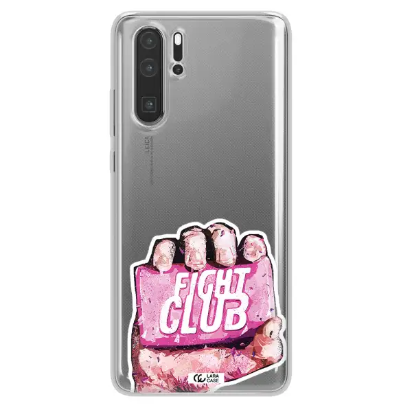 a hand holding a pink bag Huawei P30 Pro Clear TPU Case