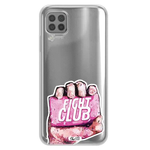 a hand holding a pink bag Huawei P40 Lite Clear TPU Case