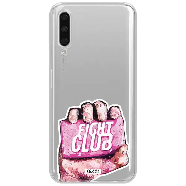 A Hand Holding A Pink Bag Huawei Y9S Clear Tpu Case