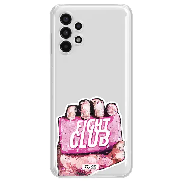 a hand holding a pink bag Samsung A13 4g Clear TPU Case