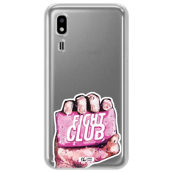 a hand holding a pink bag Samsung A2 Core Clear TPU Case