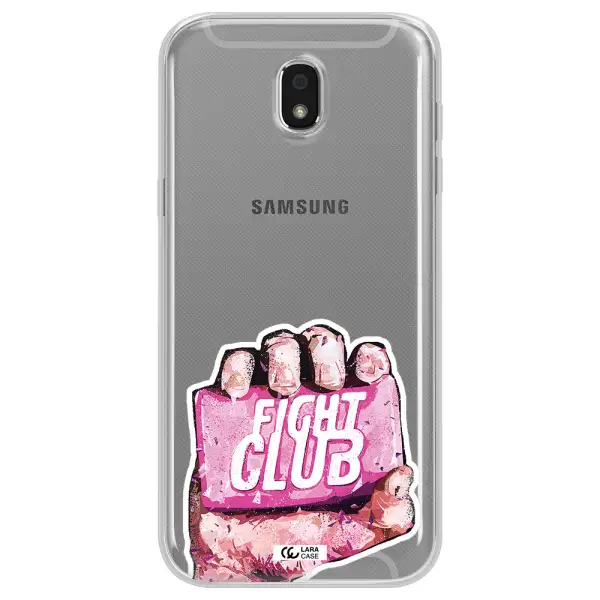 a hand holding a pink bag Samsung J5 2017 Clear TPU Case