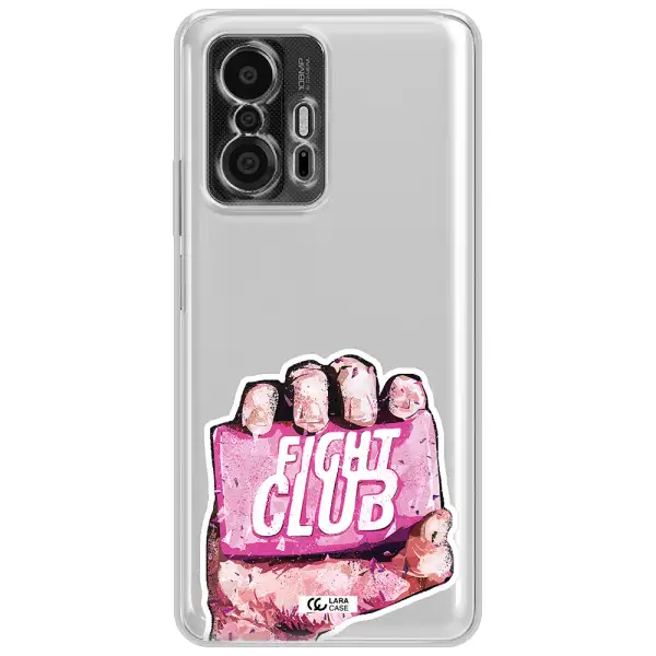 A Hand Holding A Pink Bag Xiaomi 11T Pro Clear Tpu Case