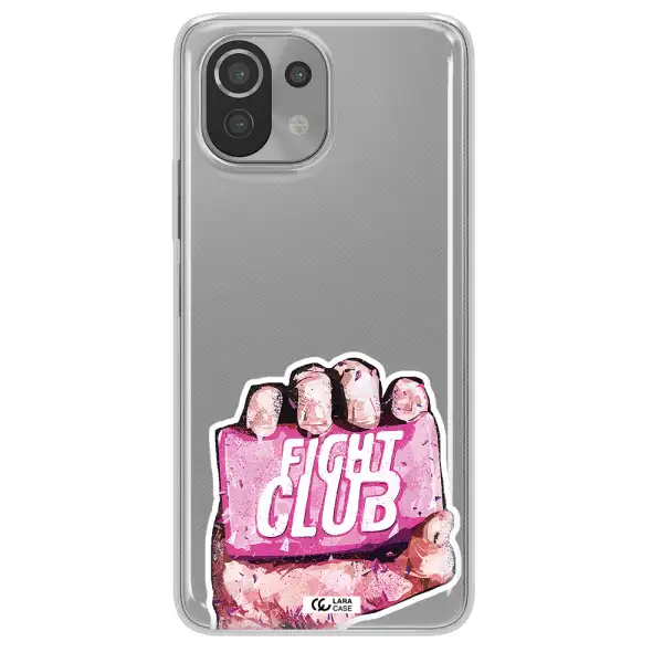 a hand holding a pink bag Xiaomi Mi 11 Lite Clear TPU Case