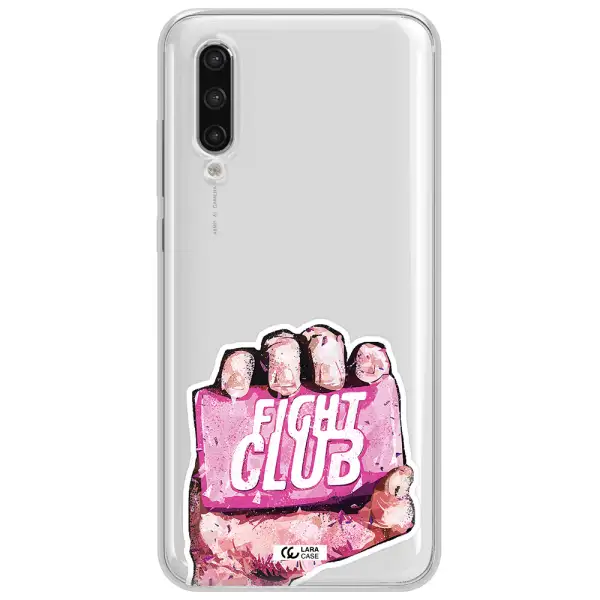 A Hand Holding A Pink Bag Xiaomi Mi 9 Lite Clear Tpu Case