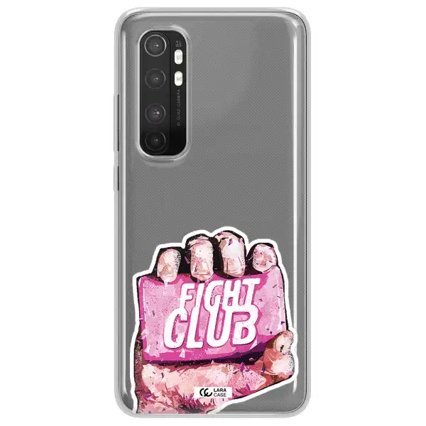 a hand holding a pink bag Xiaomi Mi Note 10 Lite Clear TPU Case