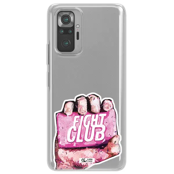 a hand holding a pink bag Xiaomi Note 10 Pro Clear TPU Case