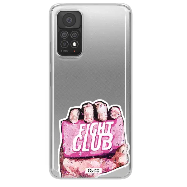 a hand holding a pink bag Xiaomi Note 11 Pro Clear TPU Case