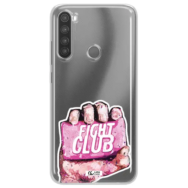 a hand holding a pink bag Xiaomi Note 8 Clear TPU Case