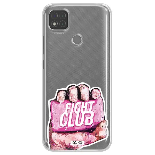 a hand holding a pink bag Xiaomi Redmi 9C Clear TPU Case
