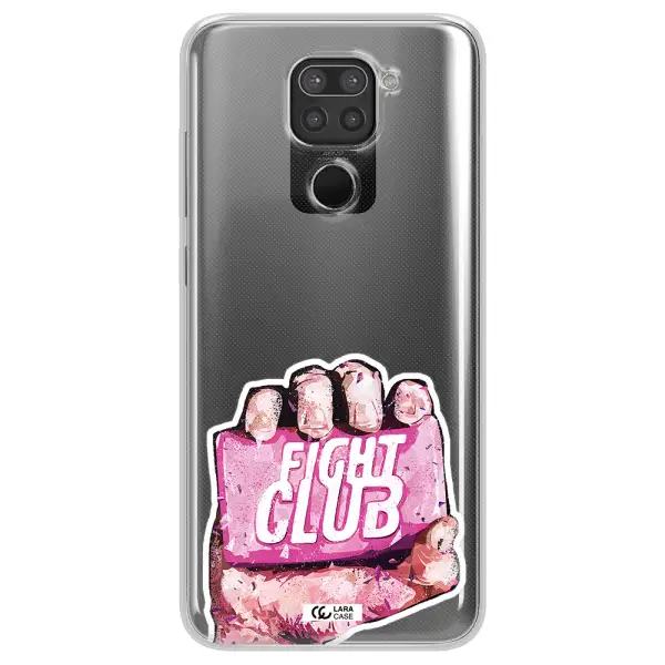 a hand holding a pink bag Xiaomi Redmi Note 9 Clear TPU Case