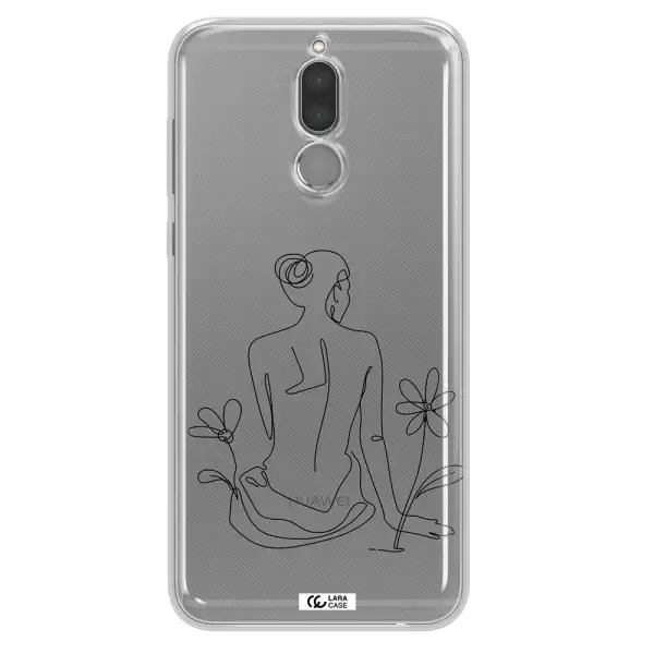 a woman sitting on a flower Huawei Mate 10 Lite Clear TPU Case