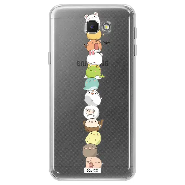 a stack of cartoon animals Samsung J5 Prime Clear TPU Case