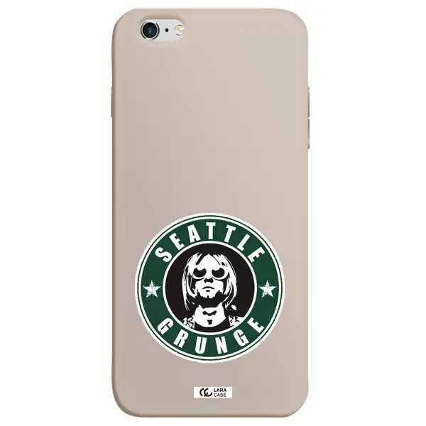 a logo with a man wearing sunglasses Apple iPhone 6 plus Silicone Stone Case