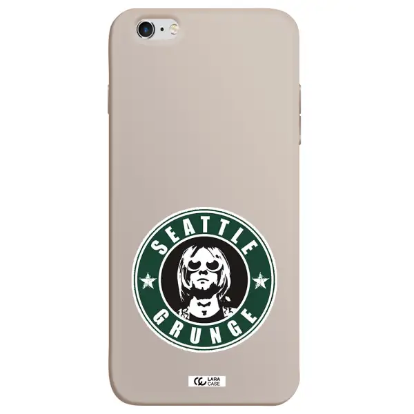 a logo with a man wearing sunglasses Apple iPhone 6S Silicone Stone Case