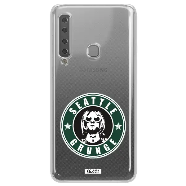 a logo with a man wearing sunglasses Samsung A9 2018 Clear TPU Case