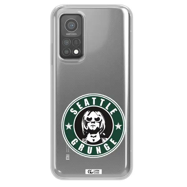 a logo with a man wearing sunglasses Xiaomi Mi 10 T Pro Clear TPU Case