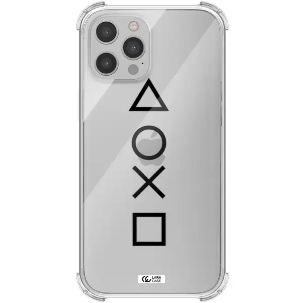 a black and white symbol Apple iPhone 12 pro max Clear PC Case