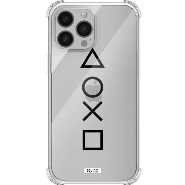 a black and white symbol Apple iPhone 13 Pro Max Clear PC Case