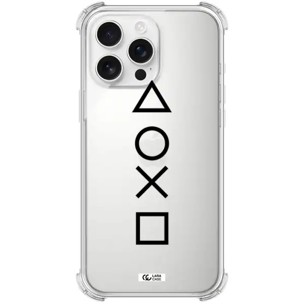 A Black And White Symbol Apple Iphone 16 Pro Max Clear Pc Case