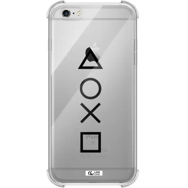 a black and white symbol Apple iPhone 6 plus Clear PC Case