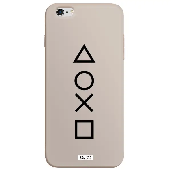 a black and white symbol Apple iPhone 6 plus Silicone Stone Case