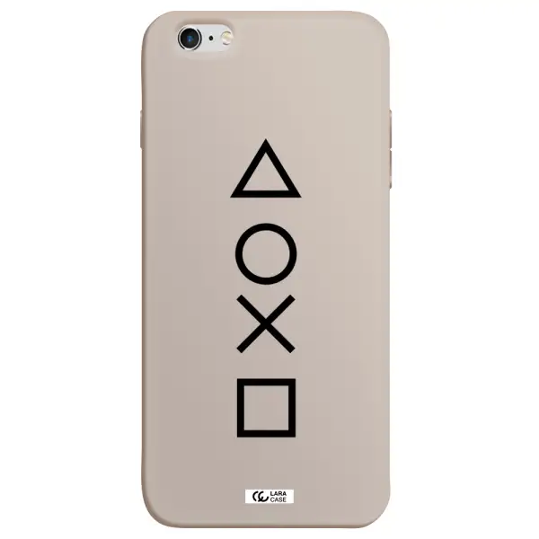 a black and white symbol Apple iPhone 6 s plus Silicone Stone Case