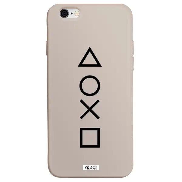 a black and white symbol Apple iPhone 6 Silicone Stone Case