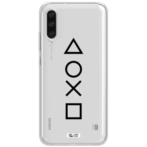 A Black And White Symbol Xiaomi Mi A3 Clear Tpu Case