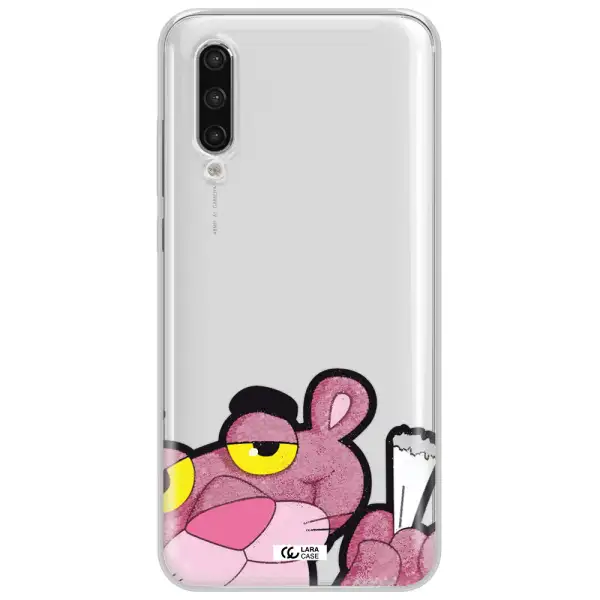 A Cartoon Of A Pink Bear Xiaomi Mi 9 Lite Clear Tpu Case