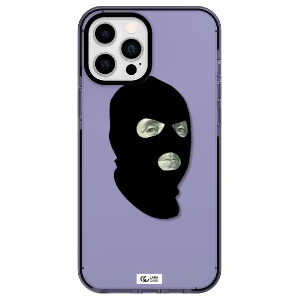 a person wearing a mask Apple iPhone 12 pro max impact Lilac Case