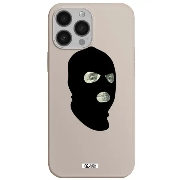 a person wearing a mask Apple iPhone 13 Pro Max Silicone Stone Case