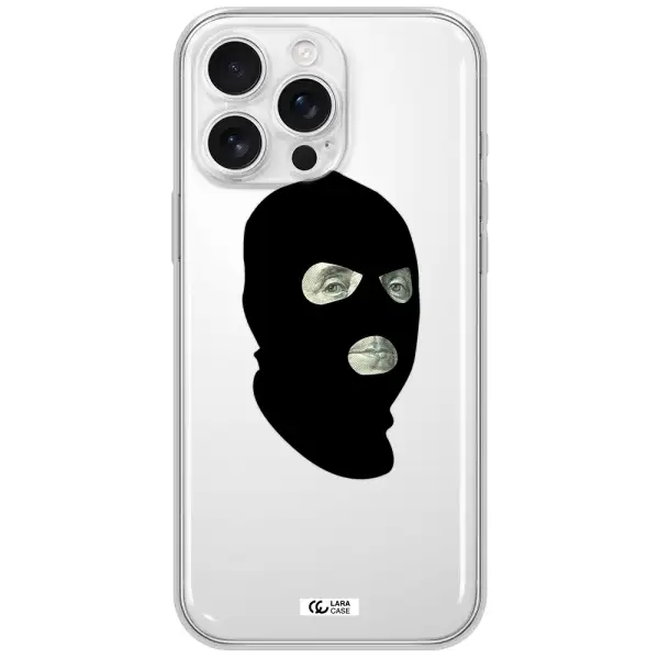 A Person Wearing A Mask Apple Iphone 16 Pro Max Clear Tpu Case