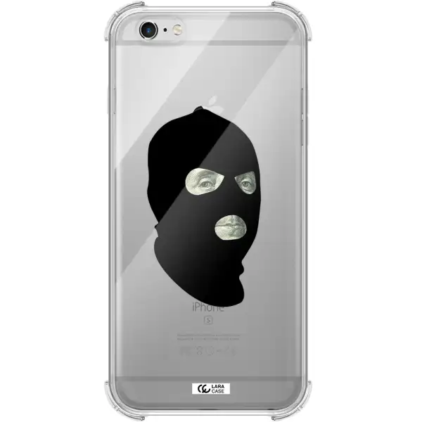 a person wearing a mask Apple iPhone 6 plus Clear PC Case
