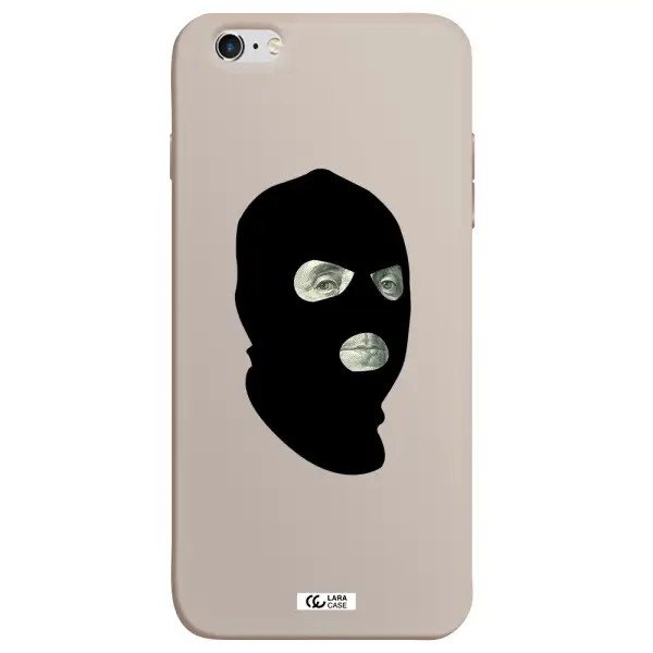 a person wearing a mask Apple iPhone 6 plus Silicone Stone Case