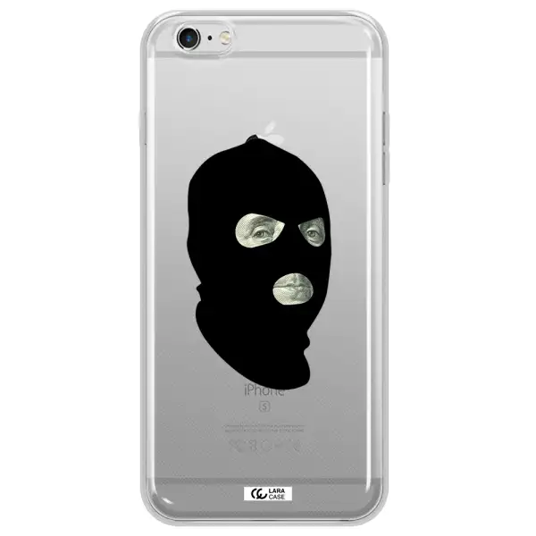 a person wearing a mask Apple iPhone 6 s plus Clear TPU Case