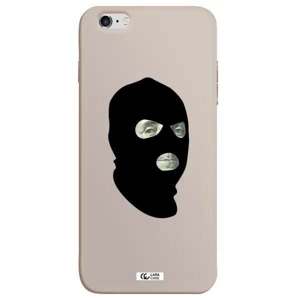 a person wearing a mask Apple iPhone 6 s plus Silicone Stone Case