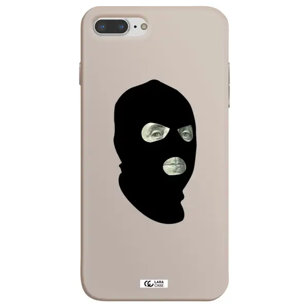 a person wearing a mask Apple iPhone 7 plus Silicone Stone Case