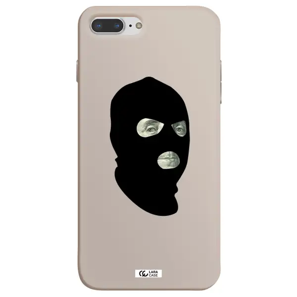 a person wearing a mask Apple iPhone 8 plus Silicone Stone Case