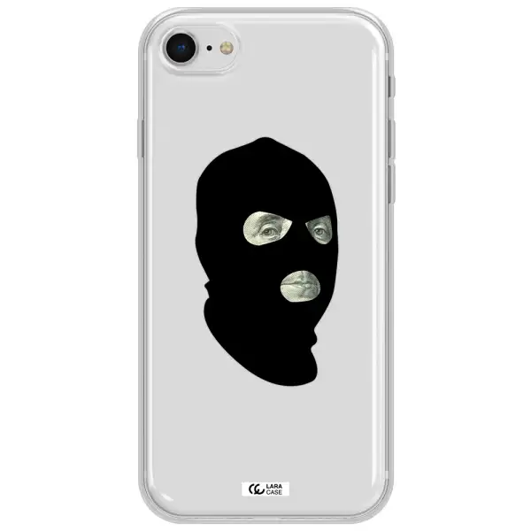 A Person Wearing A Mask Apple Iphone Se 2020 Clear Tpu Case