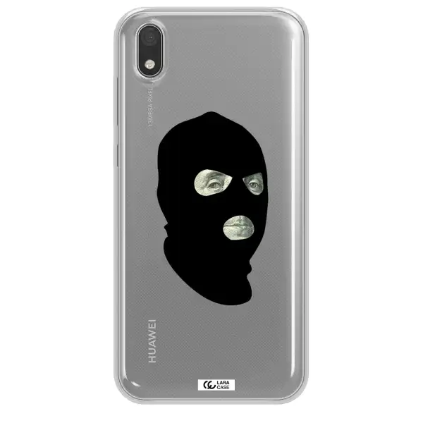 a person wearing a mask Huawei Honor 8S Clear TPU Case