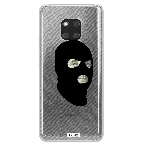 a person wearing a mask Huawei Mate 20 Pro Clear TPU Case
