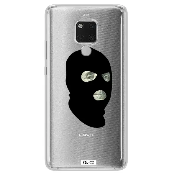 a person wearing a mask Huawei Mate 20X Clear TPU Case