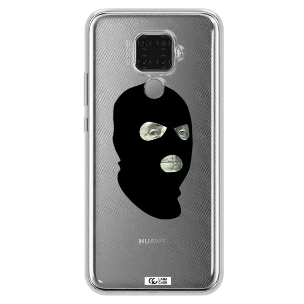a person wearing a mask Huawei Mate 30 Lite Clear TPU Case